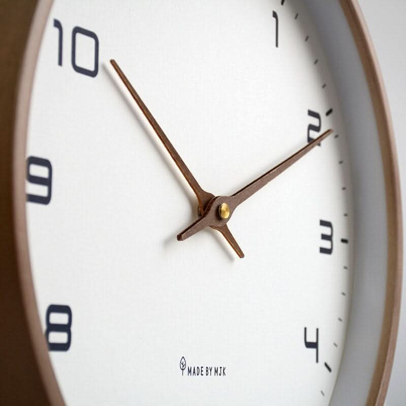 NordWood – Scandinavian Wooden Wall Clock – Minimalist Timeless Design